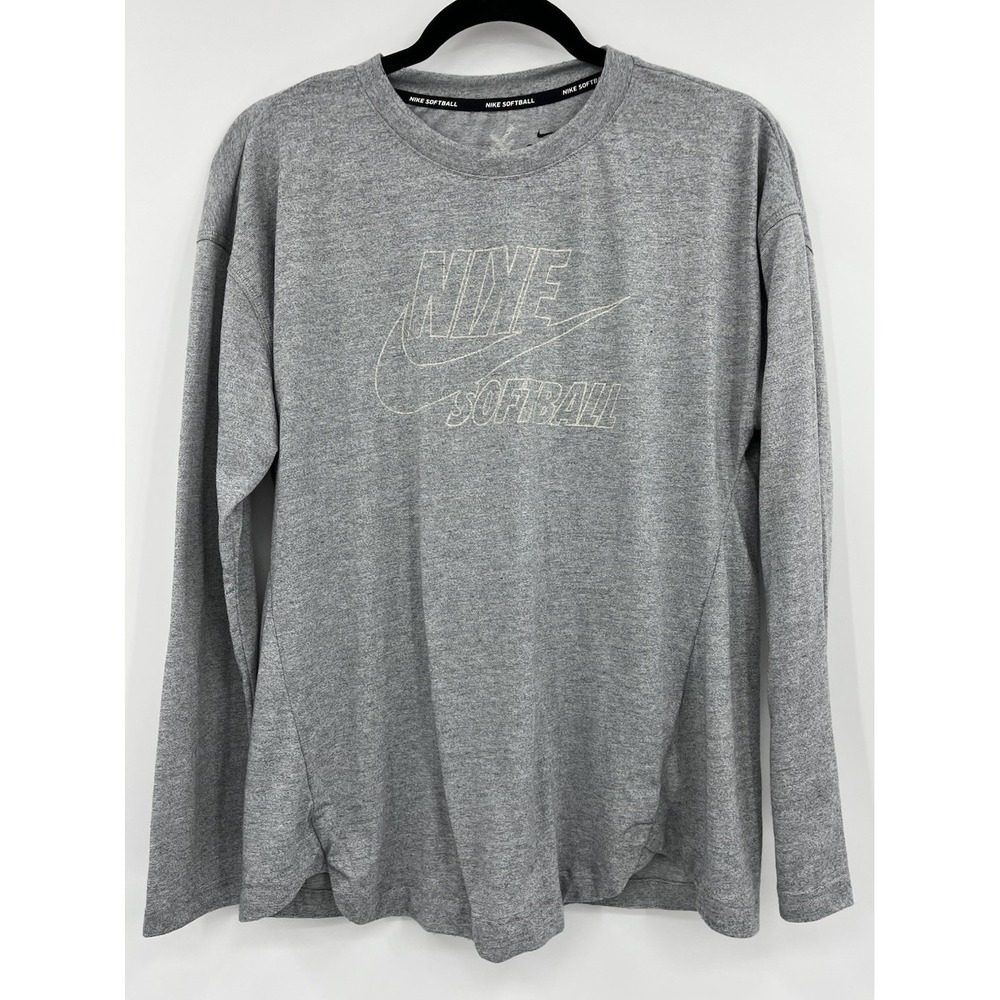 Nike Softball Breathe Long-Sleeve Shirt Size Medium Dri Fit AV6639-063